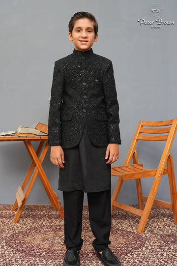 Zari Sequence-Prince Coat Suit