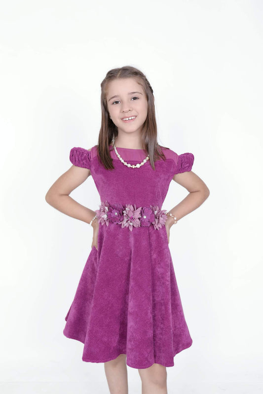 Elegant Purple Frock